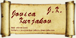 Jovica Kurjakov vizit kartica